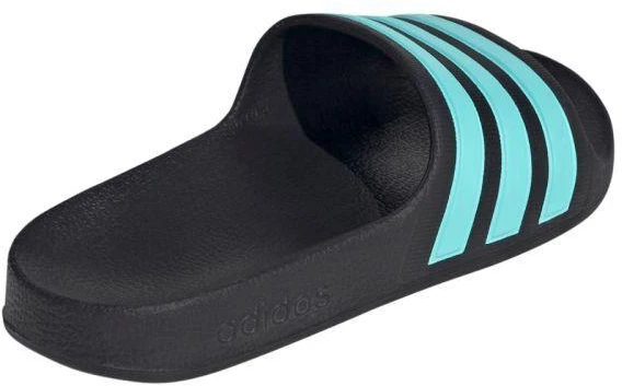 Adidas Adilette Aqua Slides vaikiškos šlepetės juodos ir mėlynos JS2497