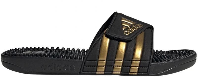 Adidas Adissage šlepetės, juodos ir auksinės