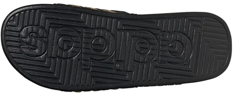 Adidas Adissage šlepetės, juodos ir auksinės