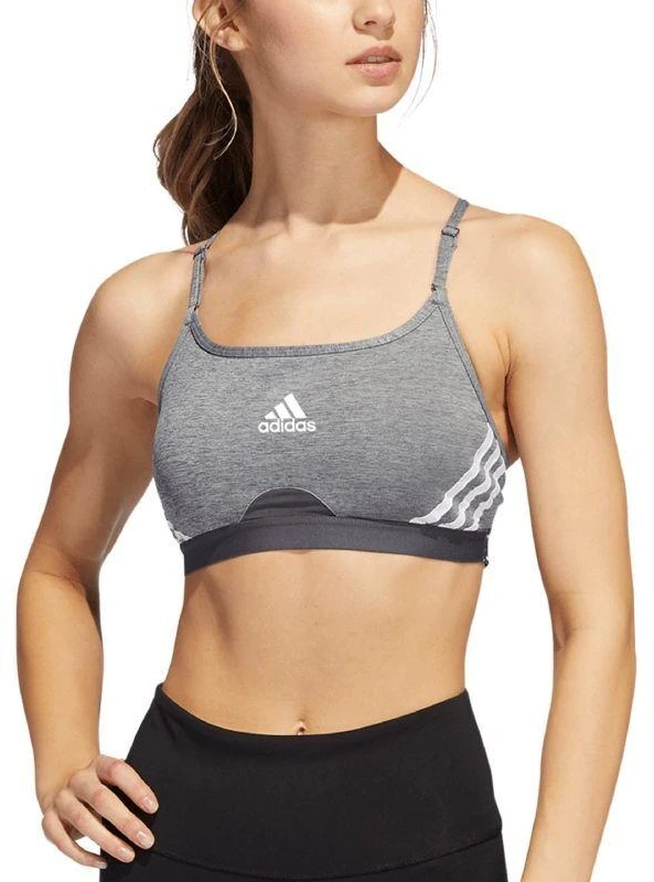adidas Aeroreact Training Light-Support 3-Stripes Bra W HC7870