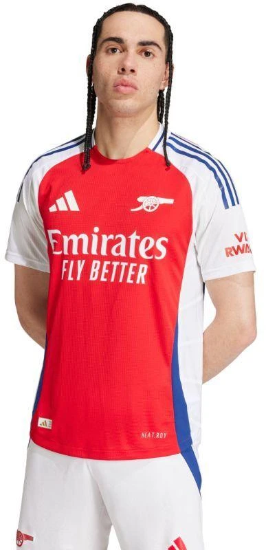adidas Arsenal 24/25 Namų Autentiški Vyriški Marškinėliai Raudoni IT6140