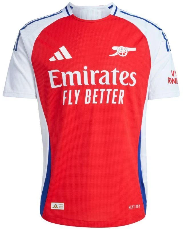 adidas Arsenal 24/25 Namų Autentiški Vyriški Marškinėliai Raudoni IT6140