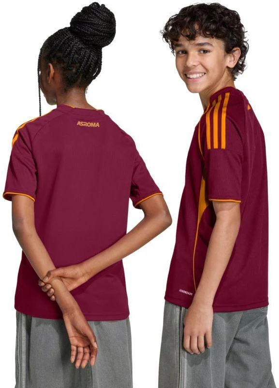 adidas AS Roma 25/26 namų bordo spalvos vaikiški marškinėliai JX2613
