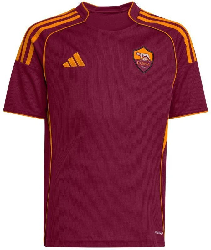 adidas AS Roma 25/26 namų bordo spalvos vaikiški marškinėliai JX2613