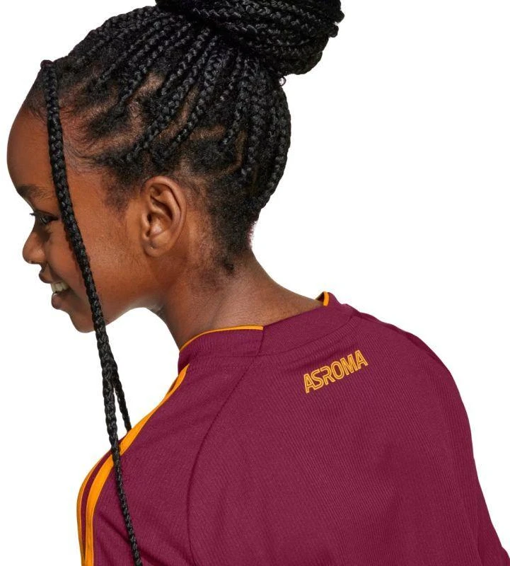 adidas AS Roma 25/26 namų bordo spalvos vaikiški marškinėliai JX2613