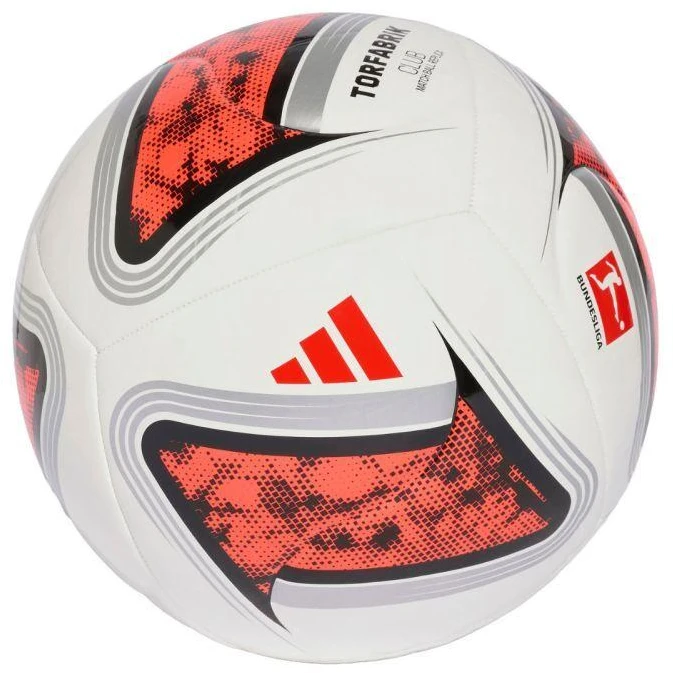 Adidas Bundesliga 26/27 Torfabrik futbolo kamuolys, baltas ir oranžinis, KG6043