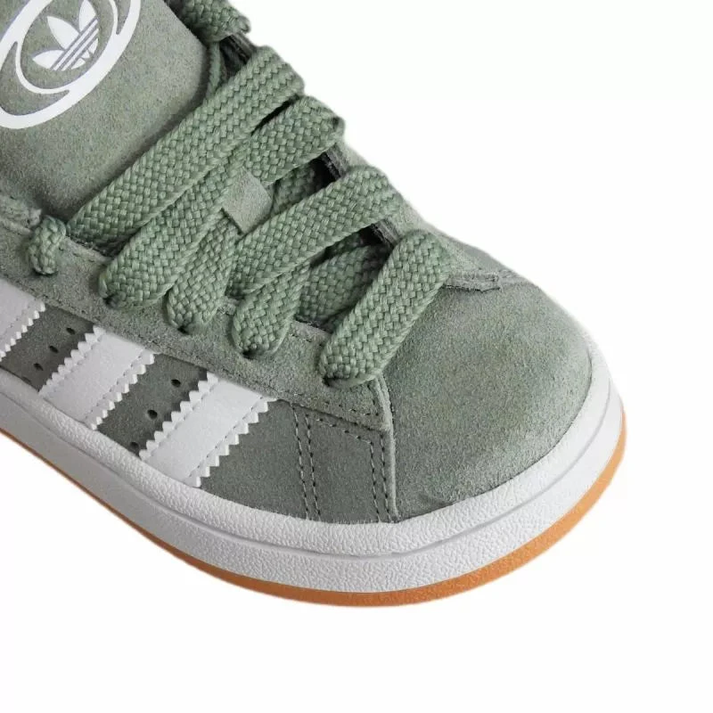 Adidas Campus 00s Sidabriškai žalia/Debesų balta vaikiški sportiniai bateliai - JP5509