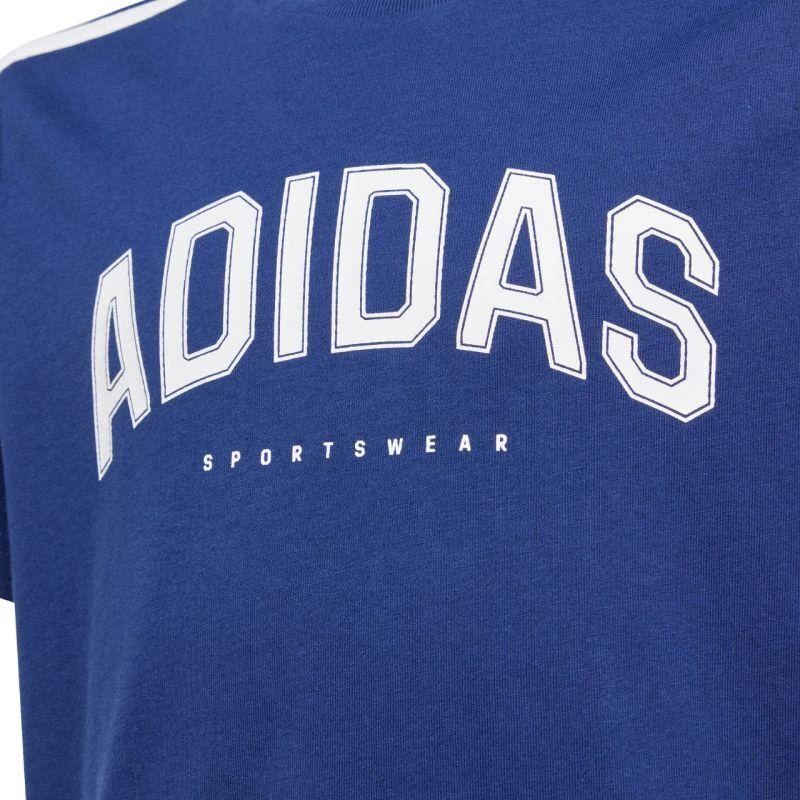 adidas Codes Kolegijos stiliaus grafiniai marškinėliai Tamsiai Mėlyni JL6138