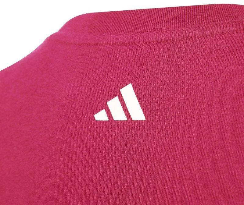 adidas Codes Kolegijos stiliaus grafiniai marškinėliai vaikams rožiniai KA9764