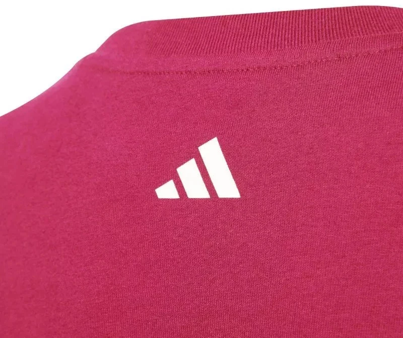 adidas Codes Kolegijos stiliaus grafiniai marškinėliai vaikams rožiniai KA9764