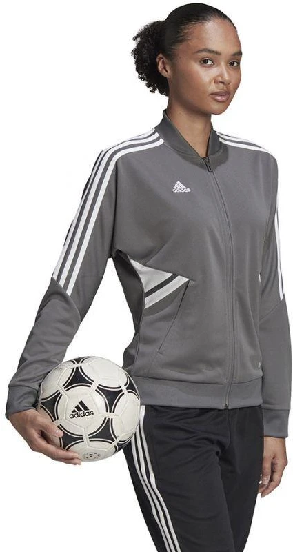 adidas Condivo 22 treniruočių striukė su užtrauktuku per visą ilgį W HD2280 sportinis megztinis