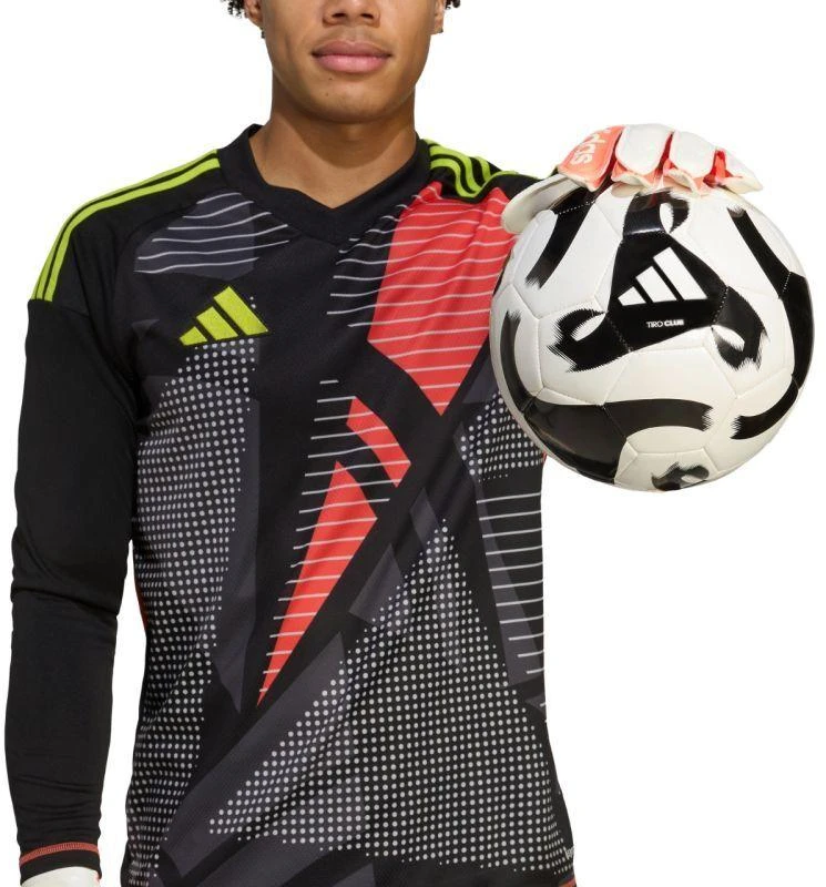 adidas Copa Glove Club futbolo vartininko pirštinės, baltos ir oranžinės JN5339