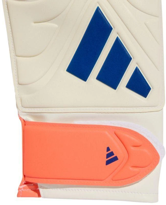adidas Copa Glove Club futbolo vartininko pirštinės, baltos ir oranžinės JN5339