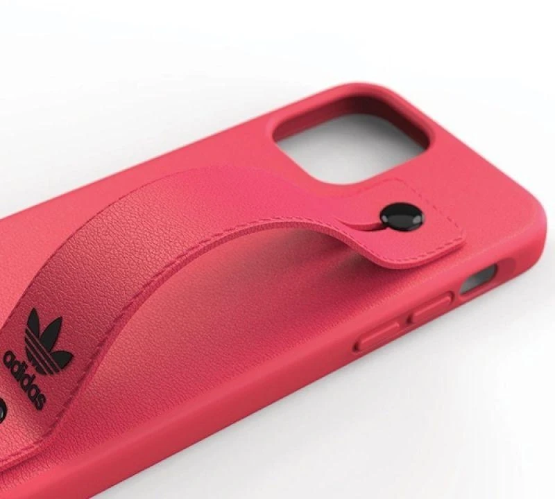Adidas OR Hand Strap dėklas Apple iPhone 12/12Pro 6,1″ rožinės spalvos 42397