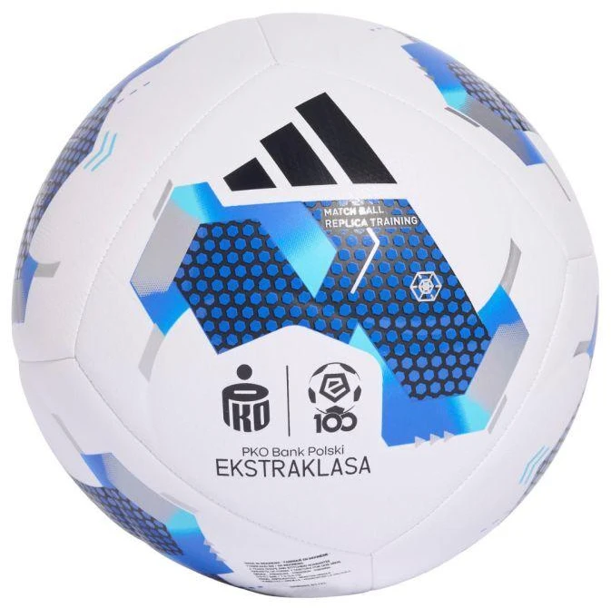 Adidas Ekstraklasa 26/27 treniruočių futbolo kamuolys, baltas ir mėlynas, KE5152