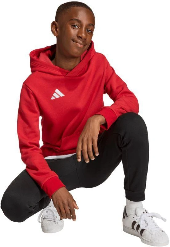 adidas Entrada 26 Bliuzonas su gobtuvu raudonas JZ6568