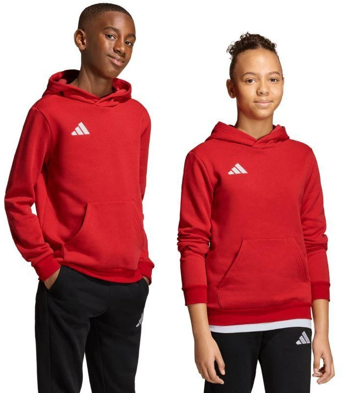 adidas Entrada 26 Bliuzonas su gobtuvu raudonas JZ6568