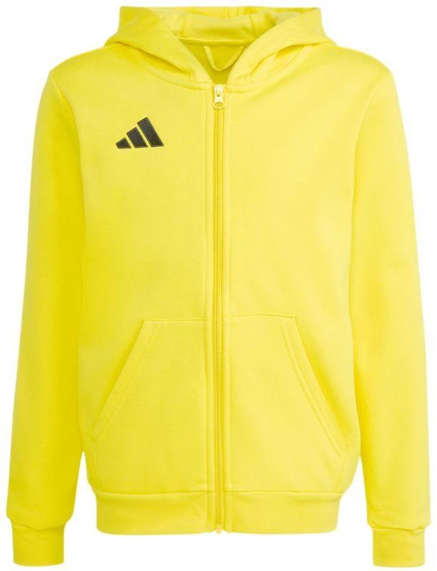 adidas Entrada 26 džemperis su užtrauktuku, geltonas, KH1777