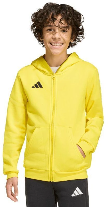 adidas Entrada 26 džemperis su užtrauktuku, geltonas, KH1777