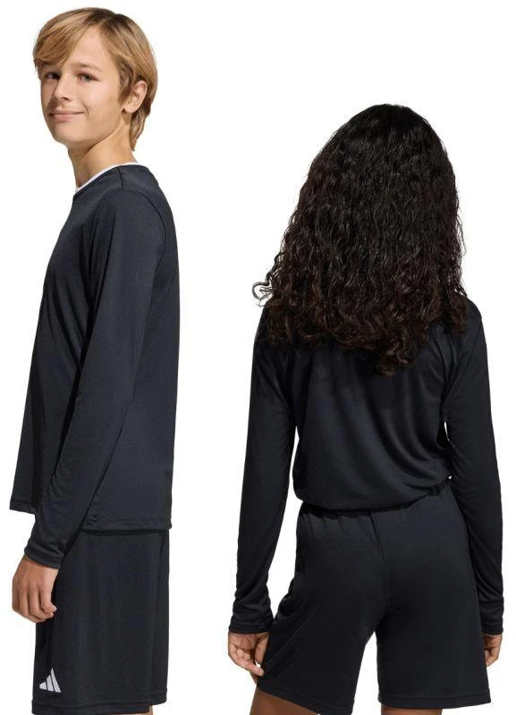 adidas Entrada 26 ilgomis rankovėmis marškiniai, juodi KF5879