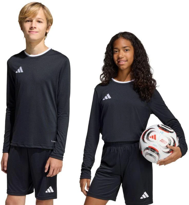 adidas Entrada 26 ilgomis rankovėmis marškiniai, juodi KF5879