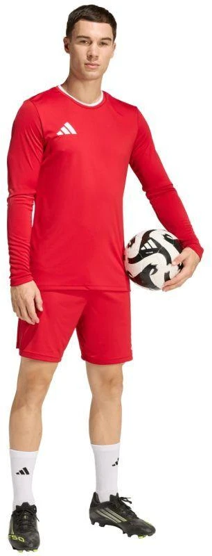 adidas Entrada 26 ilgomis rankovėmis vyriški marškinėliai, raudoni KF5847