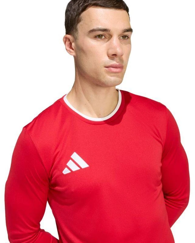 adidas Entrada 26 ilgomis rankovėmis vyriški marškinėliai, raudoni KF5847