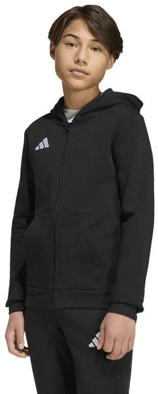 Adidas ENTRADA 26 jaunimo džemperis su gobtuvu ir pilnu užtrauktuku KH1782
