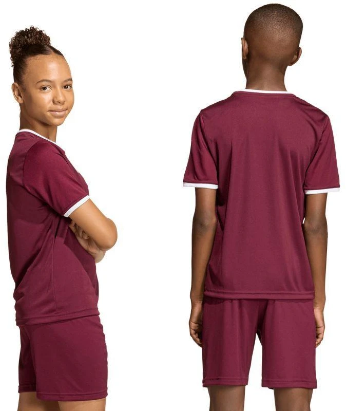 adidas Entrada 26 Jersey bordo vaikiški marškinėliai JZ2530