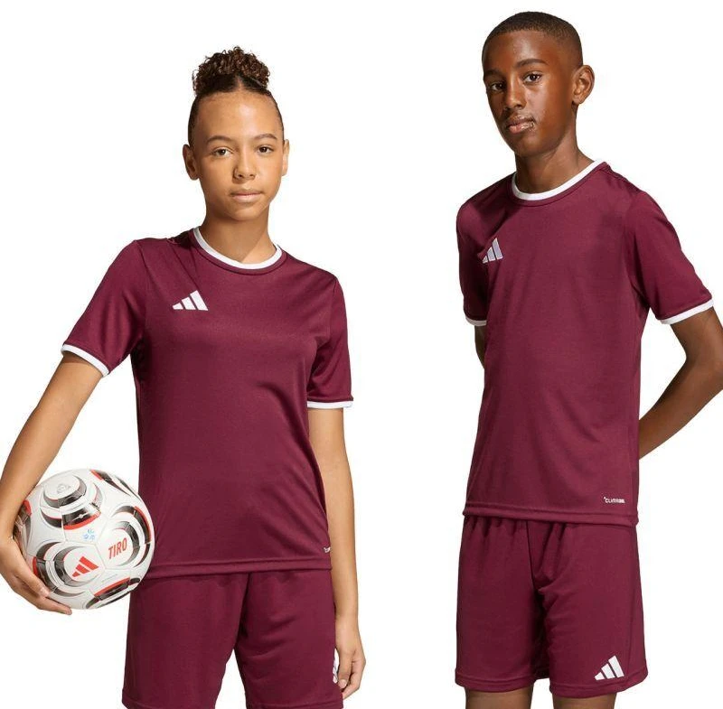 adidas Entrada 26 Jersey bordo vaikiški marškinėliai JZ2530