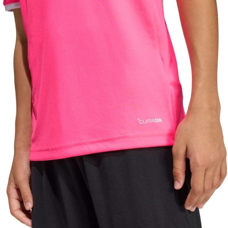 adidas Entrada 26 Jersey vaikiški marškinėliai rožiniai KE9846