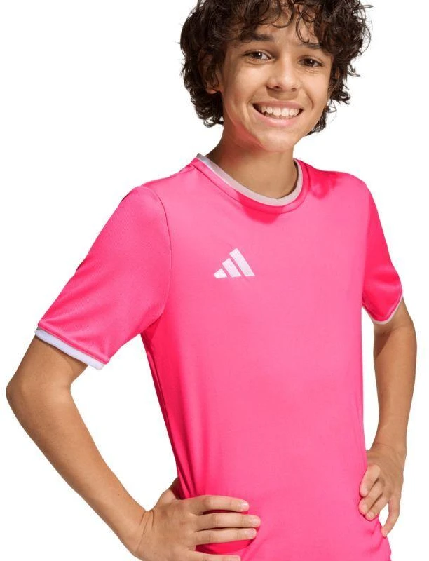 adidas Entrada 26 Jersey vaikiški marškinėliai rožiniai KE9846