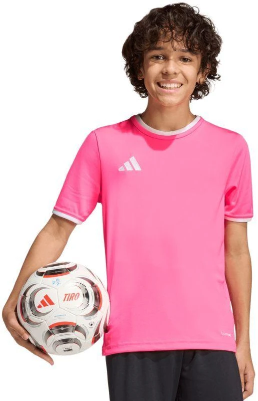 adidas Entrada 26 Jersey vaikiški marškinėliai rožiniai KE9846
