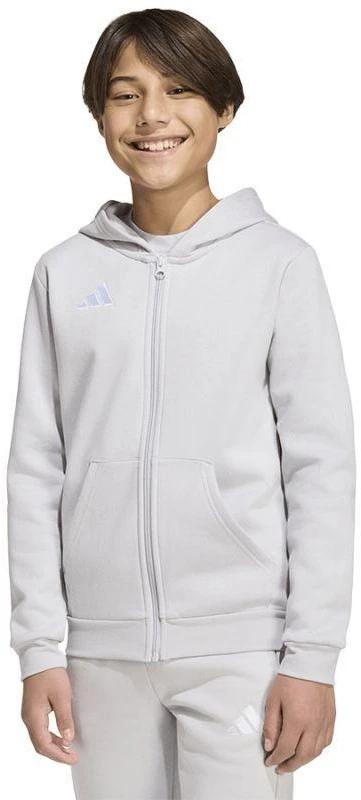Adidas ENTRADA 26 Paaugliams su gobtuvu ir pilnu užtrauktuku bliuzonas KH1779
