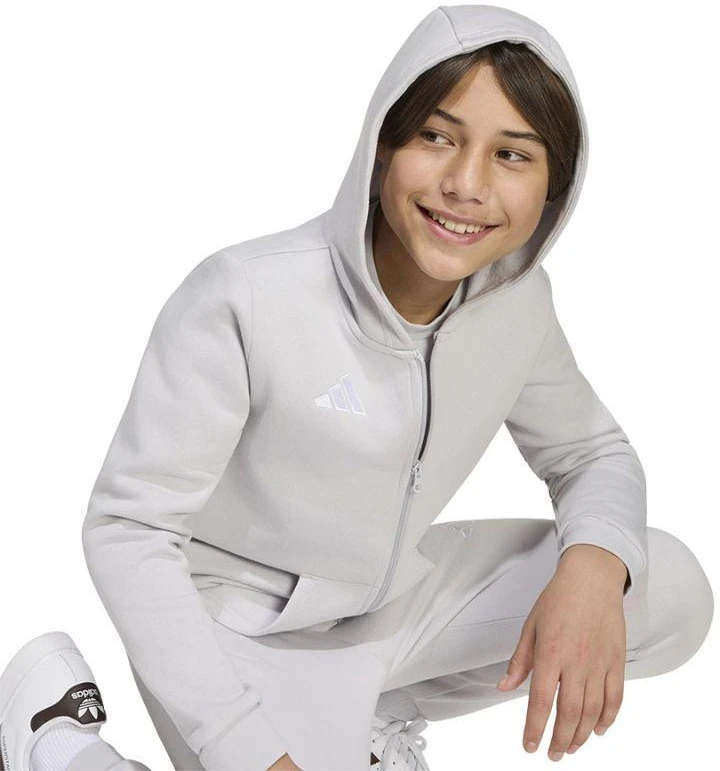 Adidas ENTRADA 26 Paaugliams su gobtuvu ir pilnu užtrauktuku bliuzonas KH1779