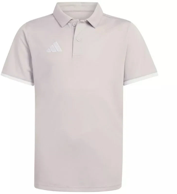 adidas Entrada 26 Polo šviesiai pilki vaikiški marškinėliai JZ6628