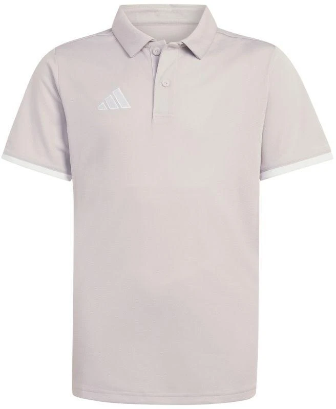 adidas Entrada 26 Polo šviesiai pilki vaikiški marškinėliai JZ6628