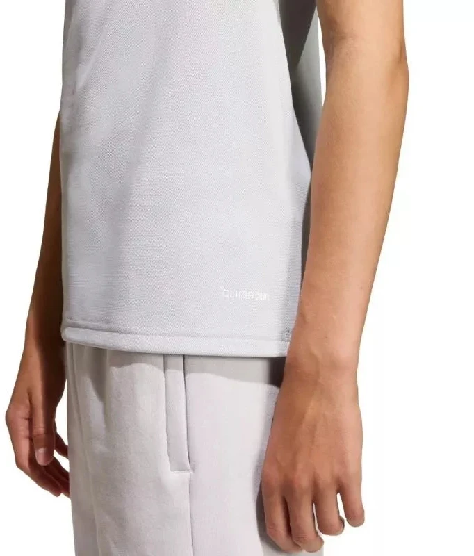 adidas Entrada 26 Polo šviesiai pilki vaikiški marškinėliai JZ6628