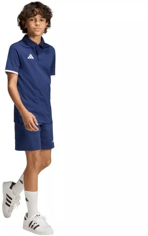 adidas Entrada 26 Polo vaikiški marškinėliai, tamsiai mėlynos, JZ6627