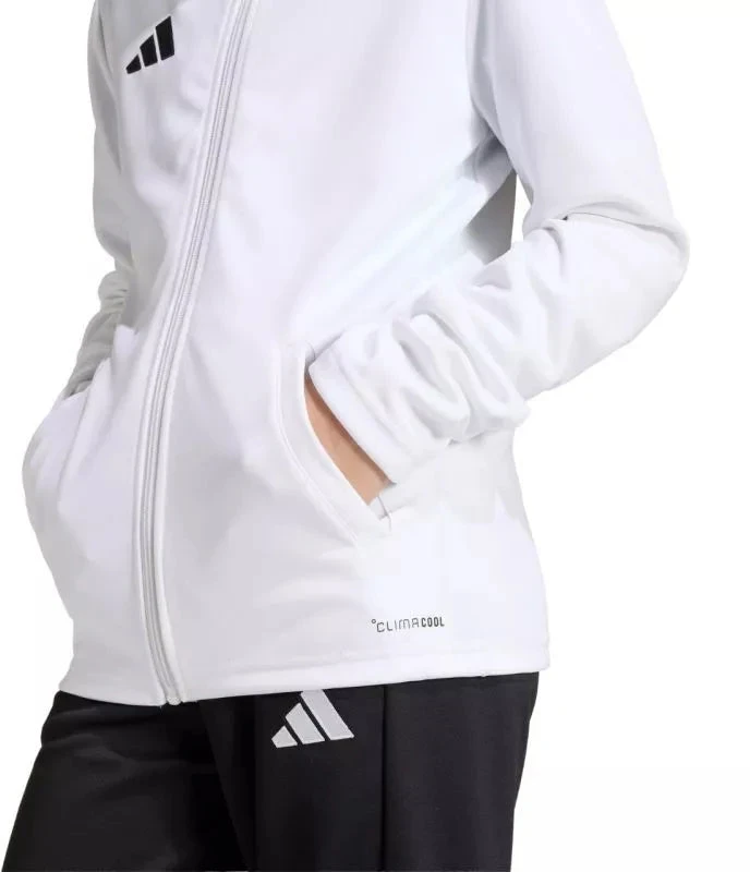 adidas Entrada 26 Track vaikiškas džemperis baltas JZ6605
