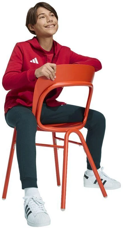 adidas Entrada 26 Vaikiškas džemperis su pilnu užtrauktuku Raudonas KH1781