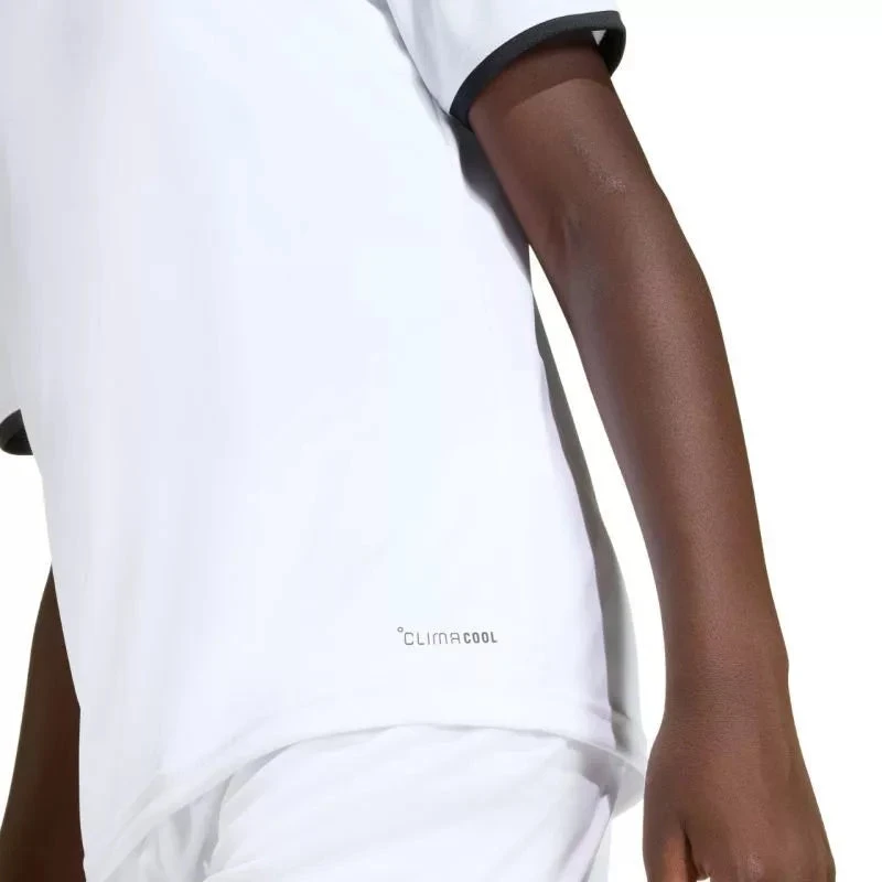 adidas Entrada 26 vaikiški marškinėliai balti ir juodi JZ2532