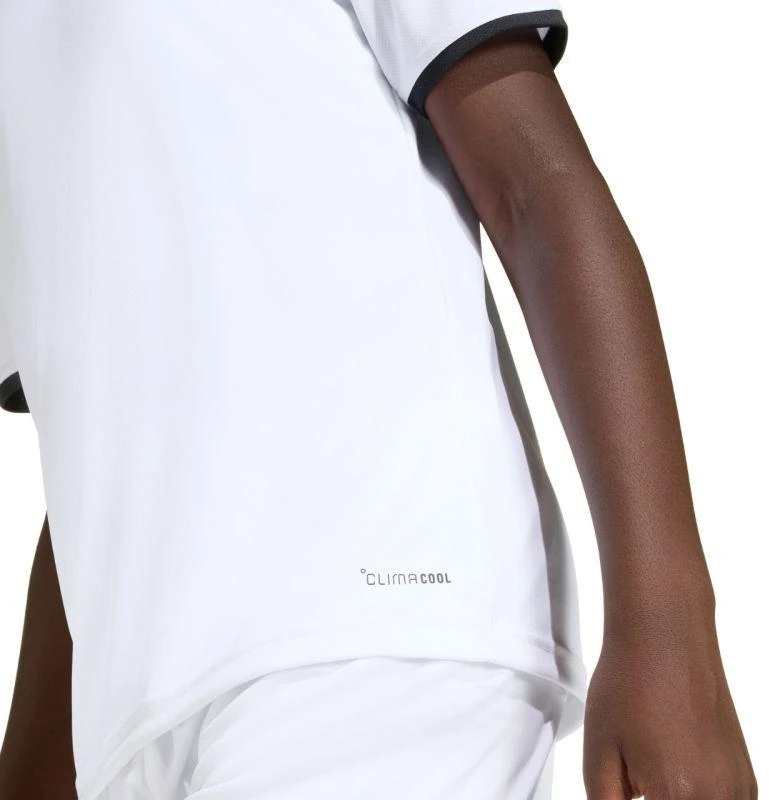 adidas Entrada 26 vaikiški marškinėliai balti ir juodi JZ2532