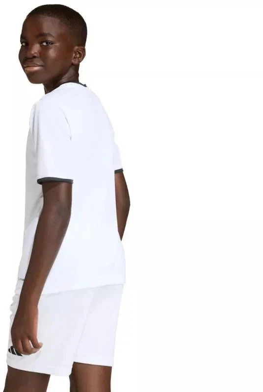 adidas Entrada 26 vaikiški marškinėliai balti ir juodi JZ2532