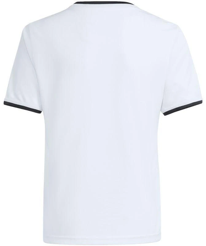 adidas Entrada 26 vaikiški marškinėliai balti ir juodi JZ2532