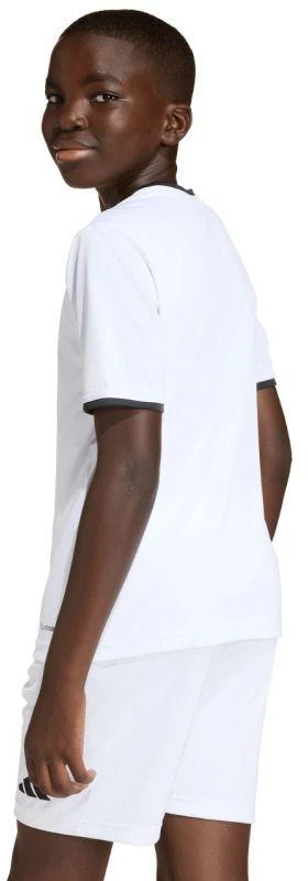 adidas Entrada 26 vaikiški marškinėliai balti ir juodi JZ2532