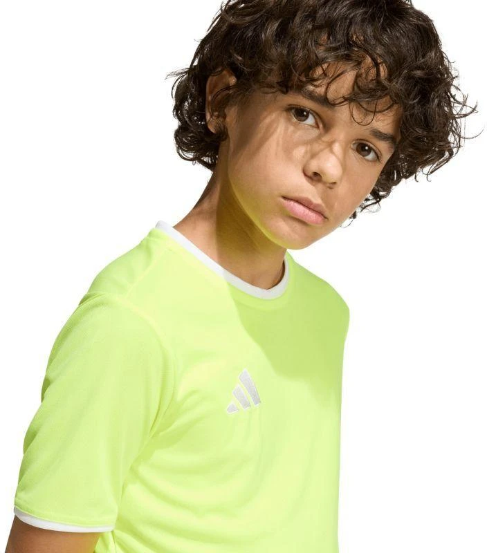 adidas Entrada 26 vaikiški marškinėliai Neoninė geltona KE9845