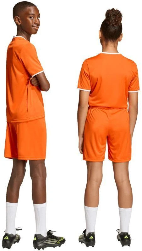 Adidas Entrada 26 vaikiški oranžiniai šortai JZ6529