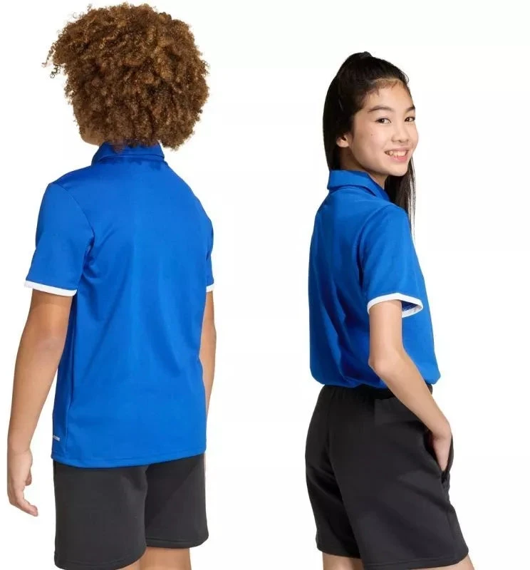 adidas Entrada 26 vaikiški polo marškinėliai mėlyni JZ6625