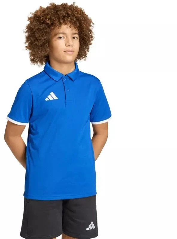 adidas Entrada 26 vaikiški polo marškinėliai mėlyni JZ6625